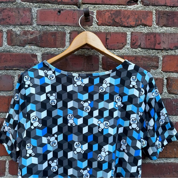 Disney Frozen Snowgies Perfect T Size L Large LuLaRoe Long Tunic T-Shirt - Picture 10 of 12